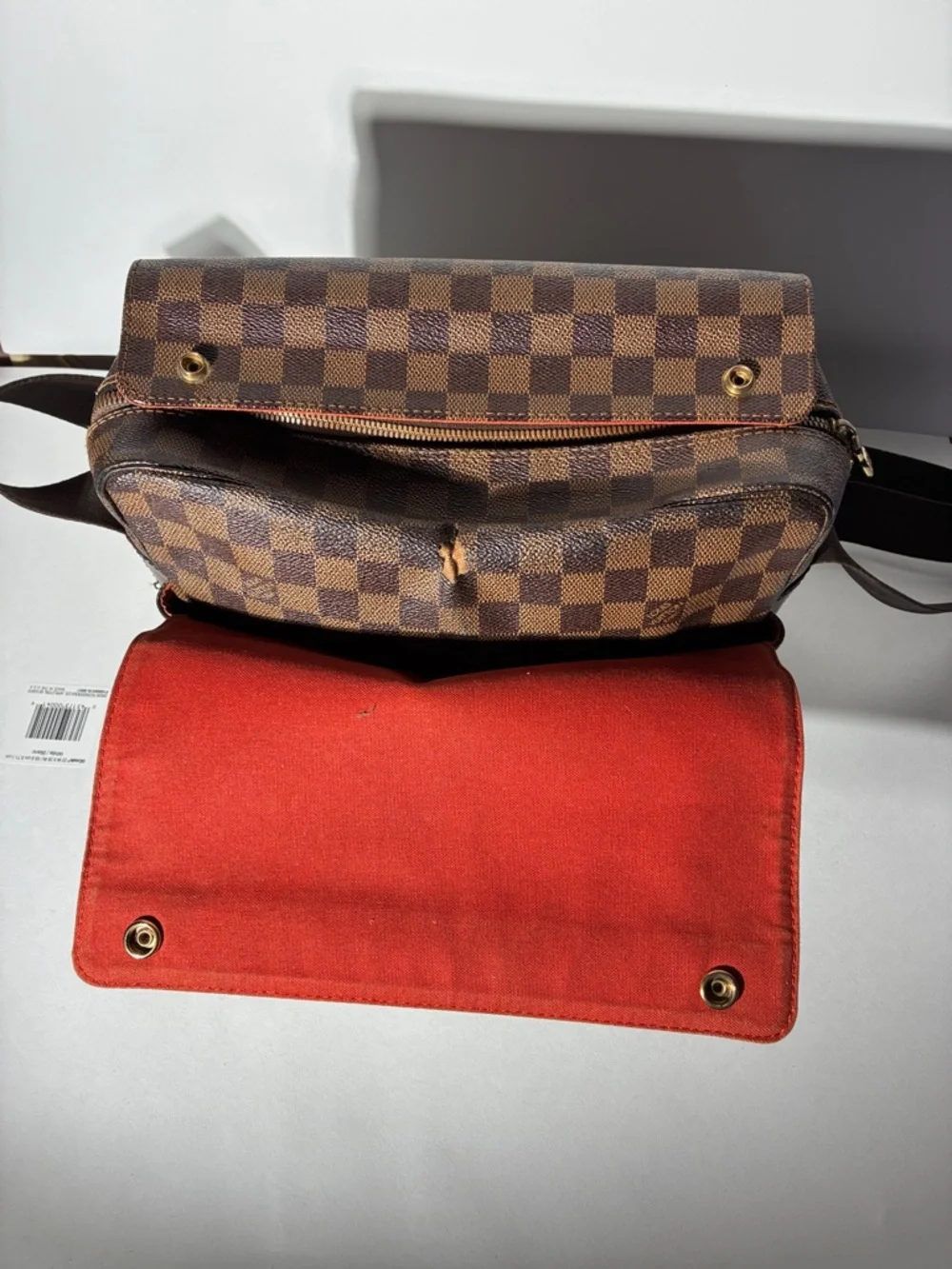 Pre -love Authentic Louis Vuitton Damier Ebene Naviglio Crossbody Bag